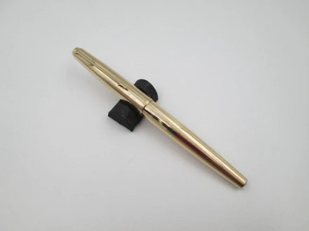 Parker 65 Custom Insignia Fountain Pen 12k Gold Plated 1960s | El