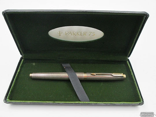 Parker 75 Cisele. Plata ley vermeil. 1970. EEUU. Plumín oro 14K