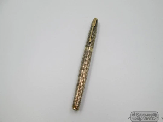 Parker 75 Cisele. Plata ley vermeil. 1970. EEUU. Plumín oro 14K