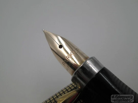 Parker 75 Cisele. Plata ley vermeil. 1970. EEUU. Plumín oro 14K