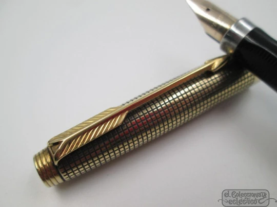 Parker 75 Cisele. Plata ley vermeil. 1970. EEUU. Plumín oro 14K