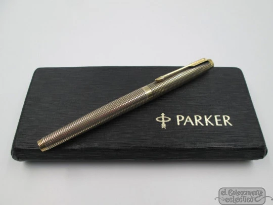 Parker 75 Cisele. Plata ley vermeil. 1970. EEUU. Plumín oro 14K