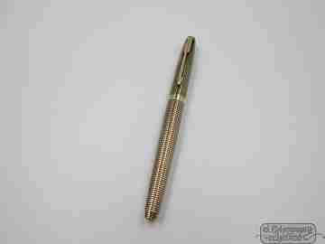 Parker 75 Cisele. Sterling silver vermeil. 1970's. 14K gold nib