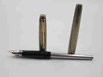 Parker 75 Cisele. Sterling silver vermeil. 1970's. 14K gold nib