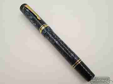 Parker Duofold Centennial. Azul mármol. Plumín 18 quilates. Años 90