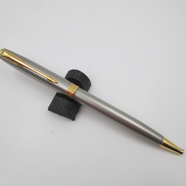 Parker Sonnet Iii Ballpoint Pen Brushed Steel Gold Plated | El ...