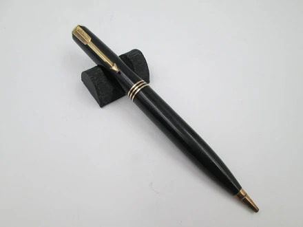 Parker Vacumatic Mechanical Pencil Black Plastic Gold Plated | El