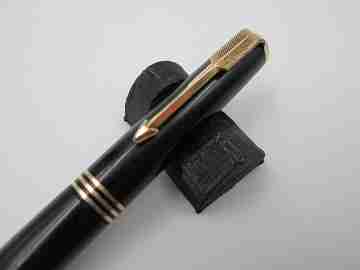 Parker Vacumatic mechanical pencil. Black plastic & gold plated. 1940's. USA