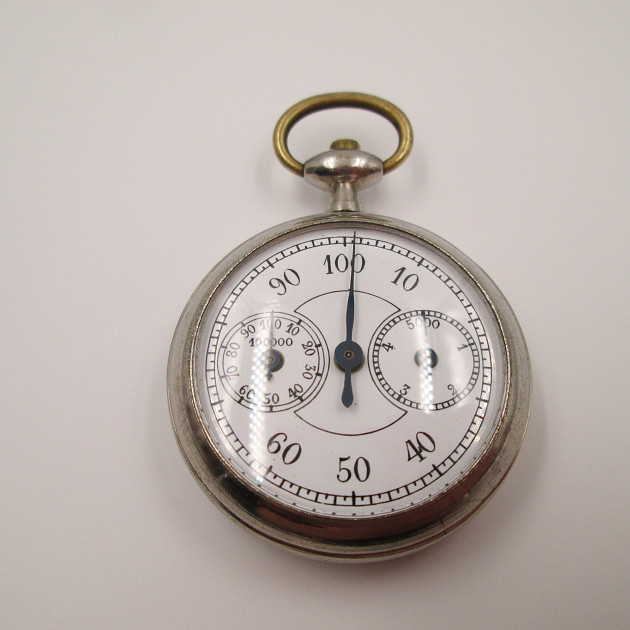 Pocket Pedometer Silver Metal 1920s Germany Porcelain Dial | El ...