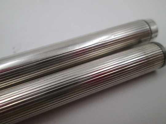 Pelikan writing set. 925 sterling silver. 1970's. Stripe pattern. Germany