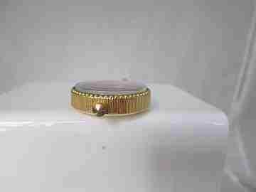 Pendant watch Lucerne. Golden metal. Mirror. Manual wind