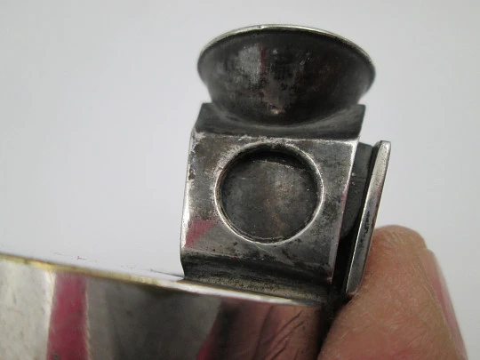 Pfeilring Solingen desk cigar cutter. Horn handle & nickel plated steel. 1940's. Germany Pfeilring Solingen desk cigar cutter. Horn handle & nickel plated steel. 1940's. Germany