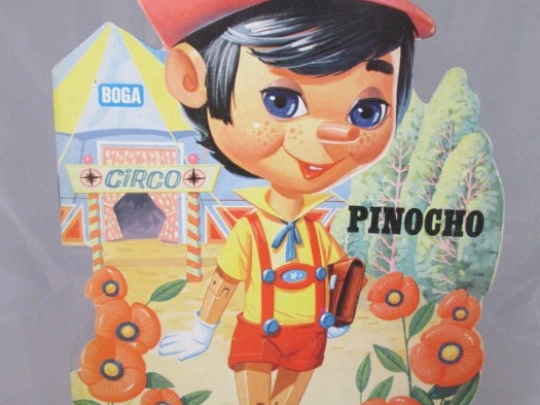 Pinocho. 1974. Ediciones Boga. Troquelado. Bilbao. F. Hidalgo