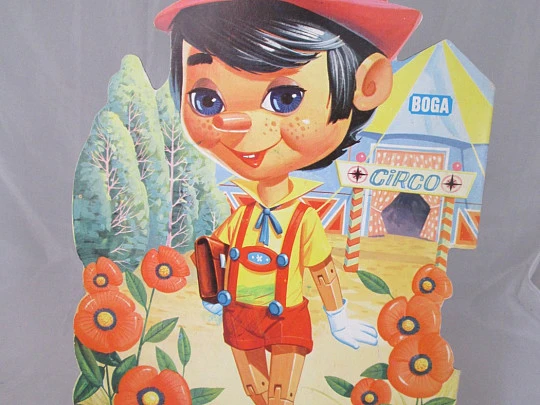 Pinocho. 1974. Ediciones Boga. Troquelado. Bilbao. F. Hidalgo