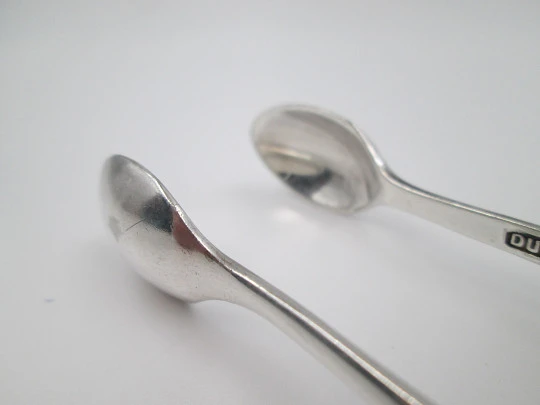 Pinza para azúcar. Metal plateado. Henry Stratford Ltd. Reino Unido. 1920's