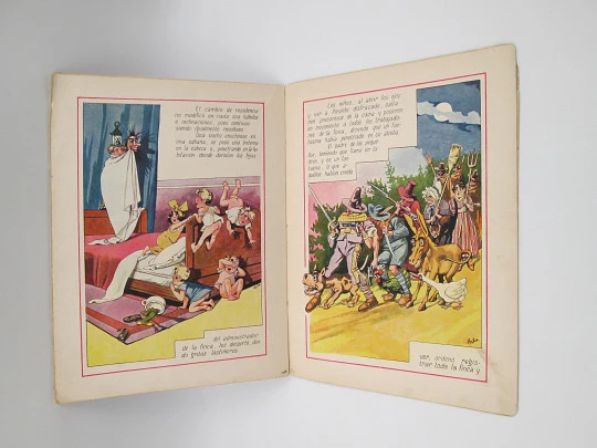 Pirulete on holidays. Ramón Sopena. Asha drawings. Color stories. 1930's