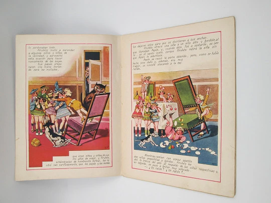 Pirulete's childhood. Ramón Sopena. Asha drawings. Color stories. 1930's