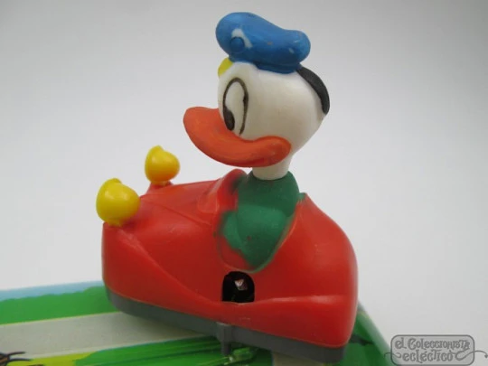 Pista mecánica Donald conductor. Geyper. Coche a cuerda. 1965. Caja Pista mecánica Donald conductor. Geyper. Coche a cuerda. 1965. Caja