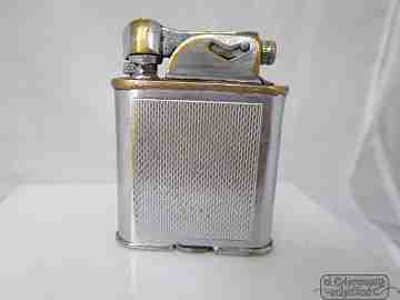 Polo. 1940's. Petrol. Lift arm manual. Silver plated brass. United Kingdom