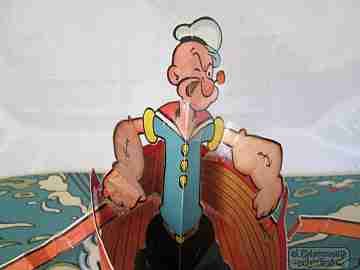 Popeye & The Sea Hag. Molino Publisher, 1938. Pop Up book. Segar