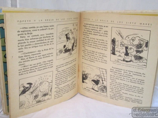 Popeye y La Bruja de los Siete Mares. Editorial Molino, 1938. Libro Pop Up