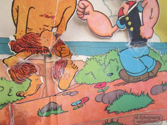 Popeye y La Bruja de los Siete Mares. Editorial Molino, 1938. Libro Pop Up