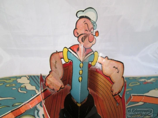 Popeye y La Bruja de los Siete Mares. Editorial Molino, 1938. Libro Pop Up