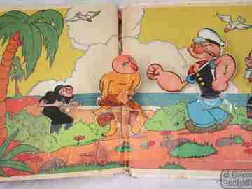 Popeye y La Bruja de los Siete Mares. Editorial Molino, 1938. Libro Pop Up