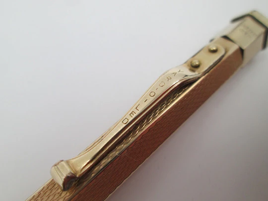 Portaminas Yard-O-Led. Laminado en oro. Años 30. Reino Unido. Giratorio