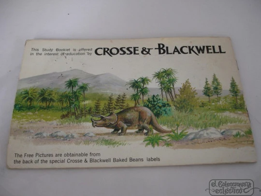 Prehistoric reptiles. Crosse & Blackwell. 1969. 20 colour stickers