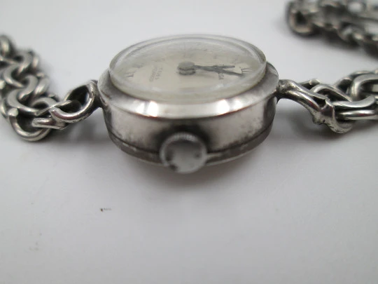 Preziosa women's mechanical watch with bracelet. Sterling silver. GUB Glashütte. 1960's Preziosa women's mechanical watch with bracelet. Sterling silver. GUB Glashütte. 1960's