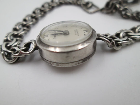 Preziosa women's mechanical watch with bracelet. Sterling silver. GUB Glashütte. 1960's Preziosa women's mechanical watch with bracelet. Sterling silver. GUB Glashütte. 1960's