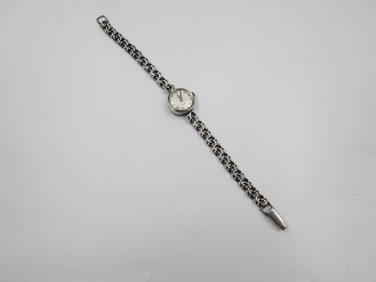 Preziosa women's mechanical watch with bracelet. Sterling silver. GUB Glashütte. 1960's Preziosa women's mechanical watch with bracelet. Sterling silver. GUB Glashütte. 1960's