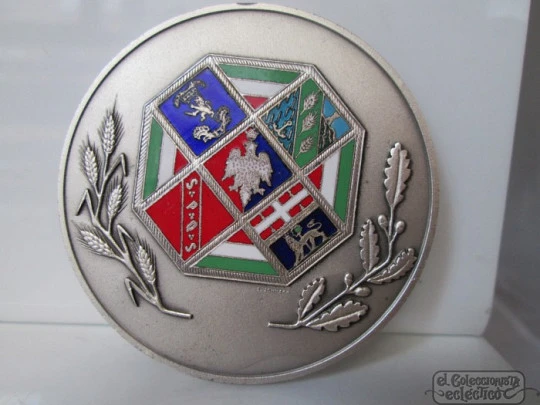 Primera Elección Consejo Regional Lazio. Italia. 1970. Esmalte y bronce