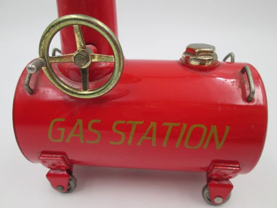 Prince Gas Station butane table lighter. Japan. Lacquered metal. 1980's