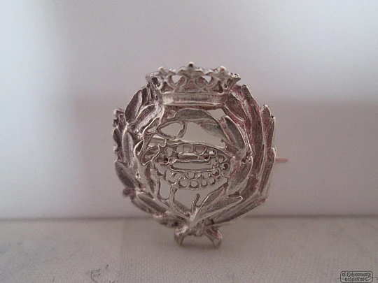 Professional emblem. Sterling silver.  Biology. 1980's. Spain