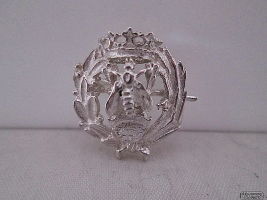 Professional emblem. Sterling silver. Economist. 1980's. Spain