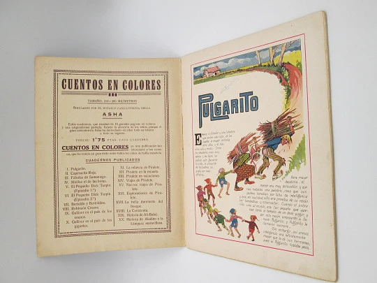 Pulgarito. Ramón Sopena. Asha drawings. Perrault storie. 1930's. Spain. Softcover