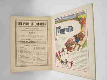 Pulgarito. Ramón Sopena. Ilustraciones Asha. Cuentos a color. 1930. Rústica