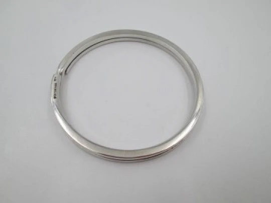 Pulsera mujer doble aro. Plata de ley 925 milésimas. Bayanihan. EEUU. 1980