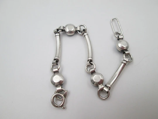 Pulsera para mujer en plata de ley. Motivos de flores esmaltadas a color. Cierre argolla. 1990 Pulsera para mujer en plata de ley. Motivos de flores esmaltadas a color. Cierre argolla. 1990
