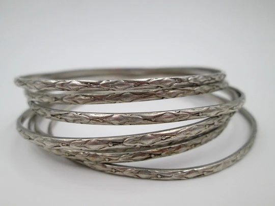 Pulsera Semanario mujer. Plata de ley 925. Años 70. España