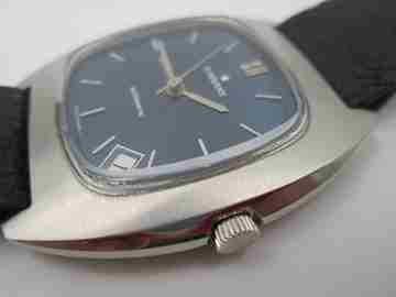 Radiant Blumar. Stainless steel. Automatic. 1970's. Calendar. Strap