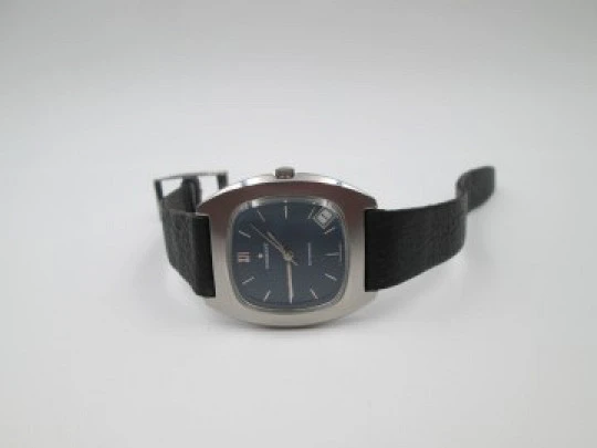 Radiant Blumar. Stainless steel. Automatic. 1970's. Calendar. Strap