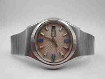 Radiant Blumar. Stainless steel. Automatic. Calendar. Bracelet. 1970's