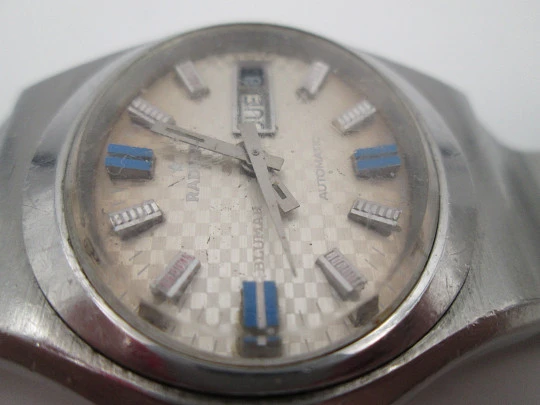 Radiant Blumar. Stainless steel. Automatic. Calendar. Bracelet. 1970's