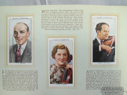 Radio celebrities. Wills cigarettes. 1930's. 50 colour cards. Softcover