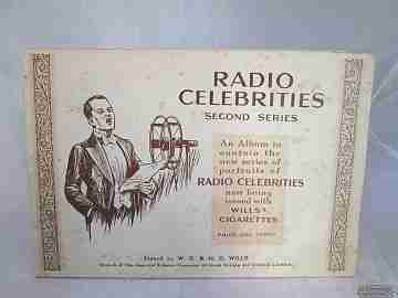 Radio celebrities. Wills cigarettes. 1930's. 50 colour cards. Softcover