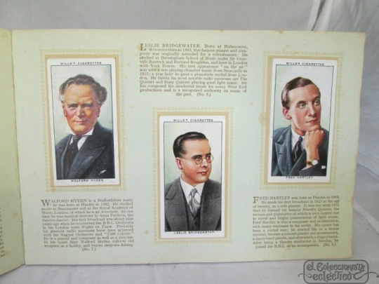 Radio celebrities. Wills cigarettes. 1930's. 50 colour cards. Softcover