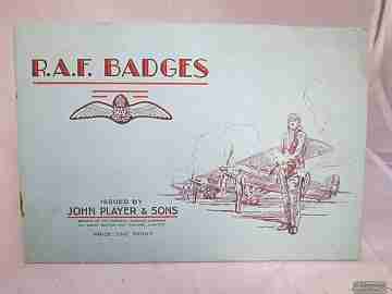 RAF Badges. John Player. 1940's. 50 cards. 19 pages. Softcover